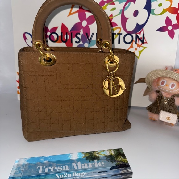 SOLD~Dior Mini Bag in Brown with Gold Accents - Picture 1 of 11
